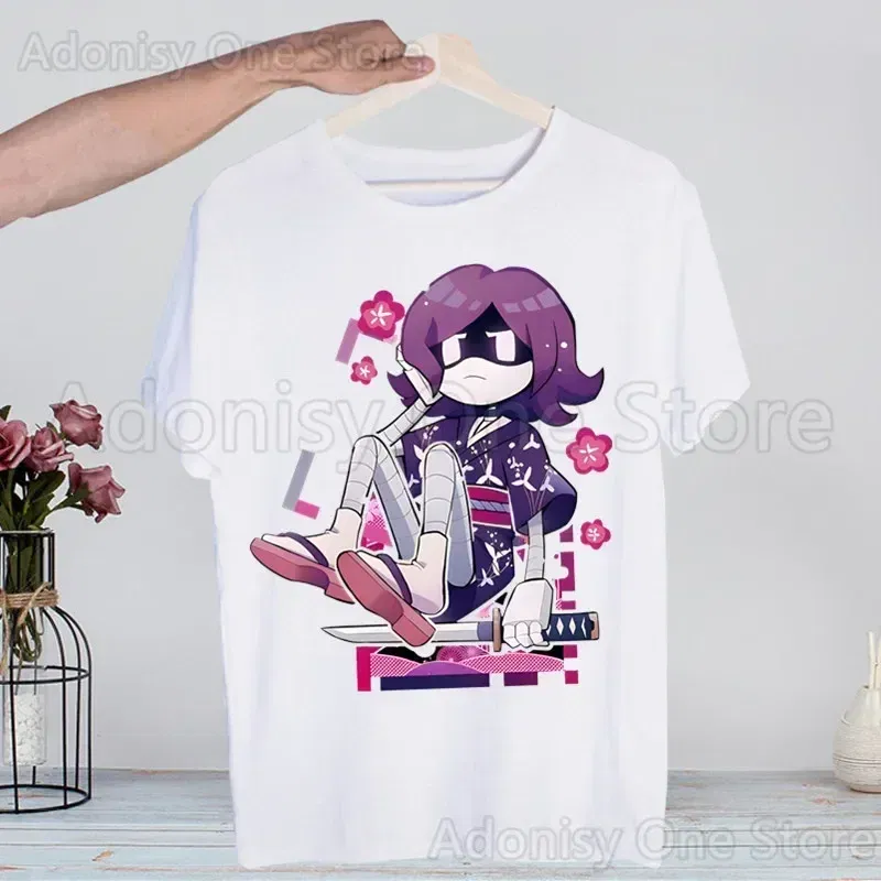 Color: Dark Grey, Size: XXL - Murder Drones Fashion Man Tshirt Summer Fashion T-shirt Casual White Funny Cartoon Print T-shirt Hip Pop Tops tee
