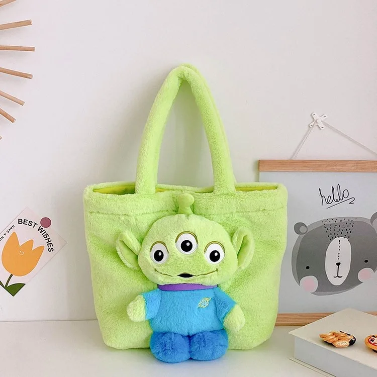 Color: Red - Disney Lilo & Stitch Plush Toys Kawaii Tigger Winnie The Pooh Anime Stuffed Toys Children Cartoon Plushie Soft Girls Plush Bag