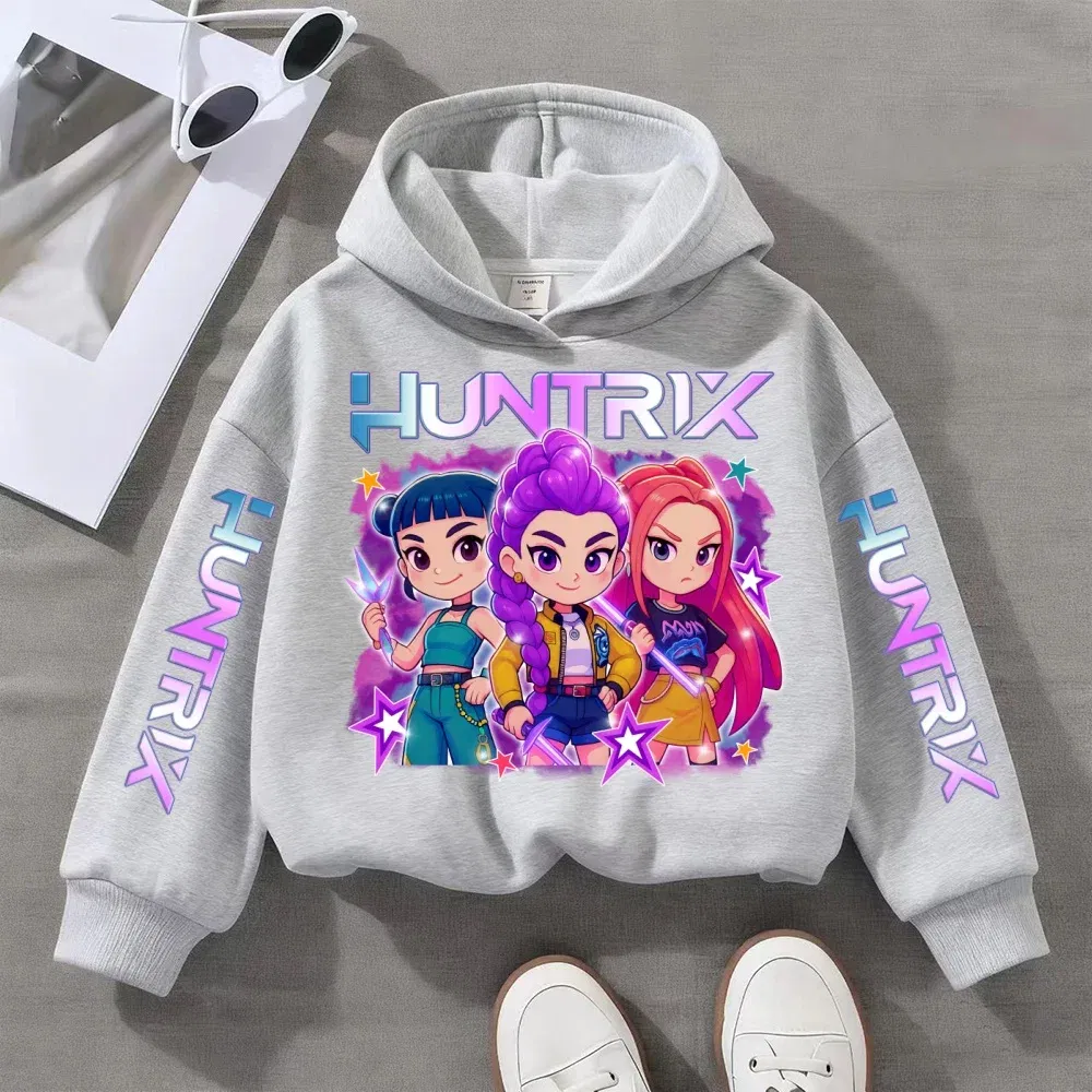 Color: army green, Kid Size: 152 - Witch Hunter Group Zoey Cosplay Costume Girls Womens Halloween Party Costumes Demon Hunter Idol Girl Group Purple Casual Hoodie