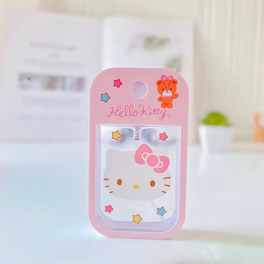 Color: Black - Sanrio Travel Perfume Bottle Refillable Melody Alcohol  Bottle Kawaii Kuromi Cinnamoroll  Gifts Boys Kids Girls Childrens