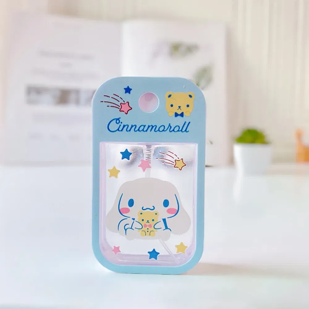 Color: Black - Sanrio Travel Perfume Bottle Refillable Melody Alcohol  Bottle Kawaii Kuromi Cinnamoroll  Gifts Boys Kids Girls Childrens