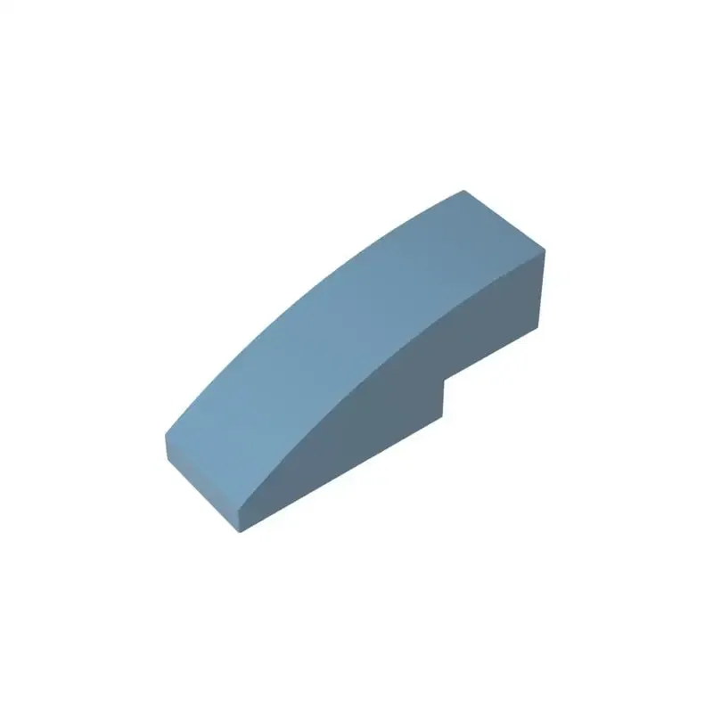 Color: Apricot - Gobricks 10PCS Assembles 50950 3x1 curved oblique brick Building Blocks Bricks Bulk Model City Classic Toy Boys Girls Kids Gift