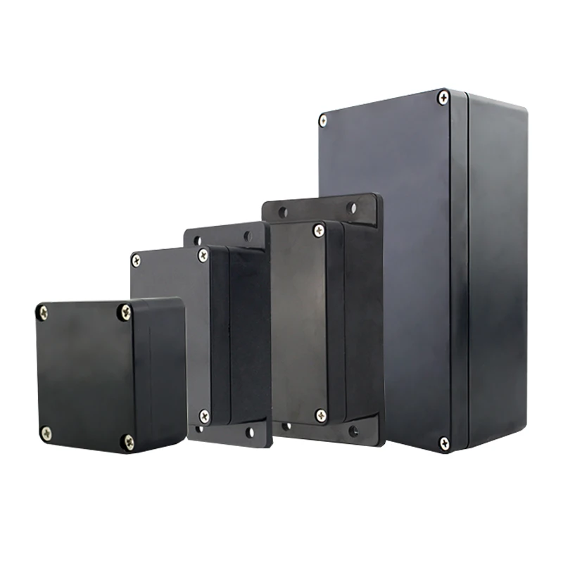 Color: Blue - Black plastic waterproof wire junction box power supply outdoor security monitoring open-mounted waterproof box abs plastic shel
