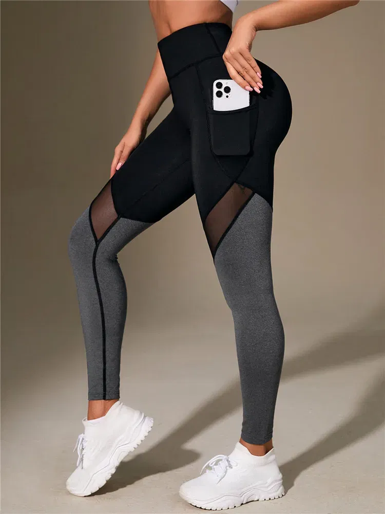 Size: M - Women Gym Yoga Butt Lifting Leggings High Waist Quick Dry Sports Pants With Elastic Waistband Exercise Trousers Workout Leggings