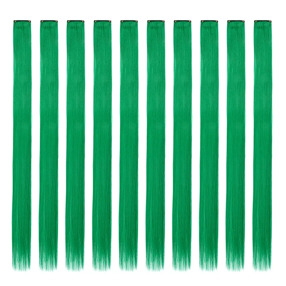 Color: P4/30, Stretched Length: 22inches, Ships From: CHINA - Synthetic 10 Pcs Straight Hair Extensions Clip in Hairpieces 22 Inch Hightlight Colorful Hair for Women Party Cosplay Gifts