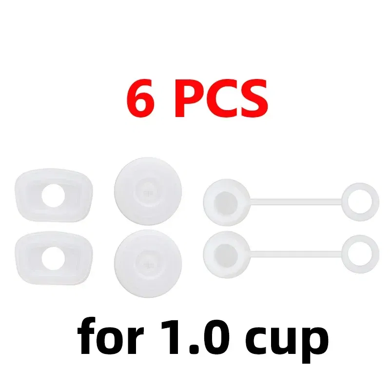 Color: Light Grey - Silicone Spill Proof Compatible for Stanley Cup 1.0 40oz/ 30oz Tumbler Water Cup Anti Leakage Accessories Stopper Sets of 3/6