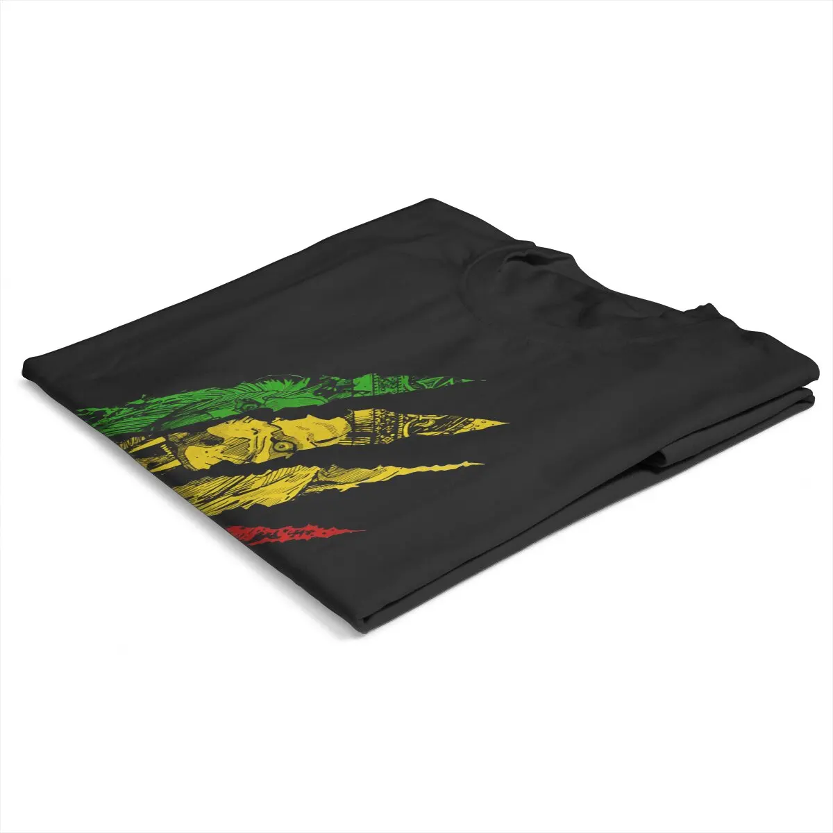 Color: WHITE, Size: XXL - Rasta Design Polyester TShirts Warrior Lion Of Judah King Rasta Reggae Jamaica Roots Distinctive Homme T Shirt