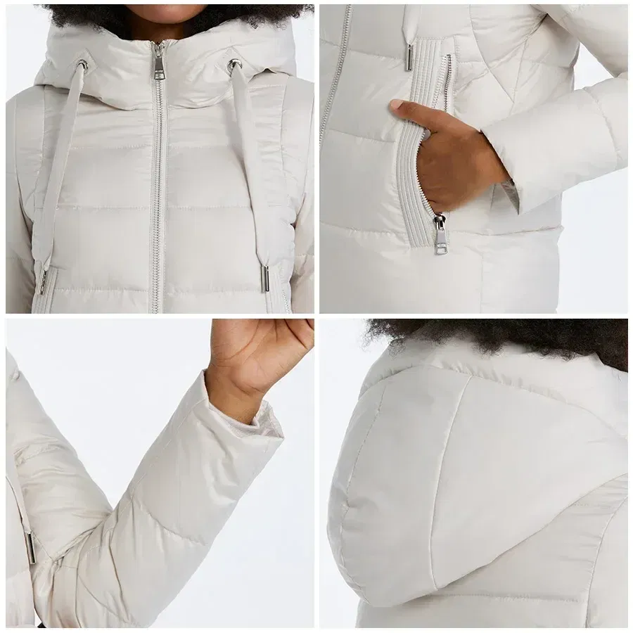 MIEGOFCE Winter Elegant Women Outwear Long Cotton Women's Jackets Hooded Warm Windproof Female Coats Zipper Stand Collar Parka