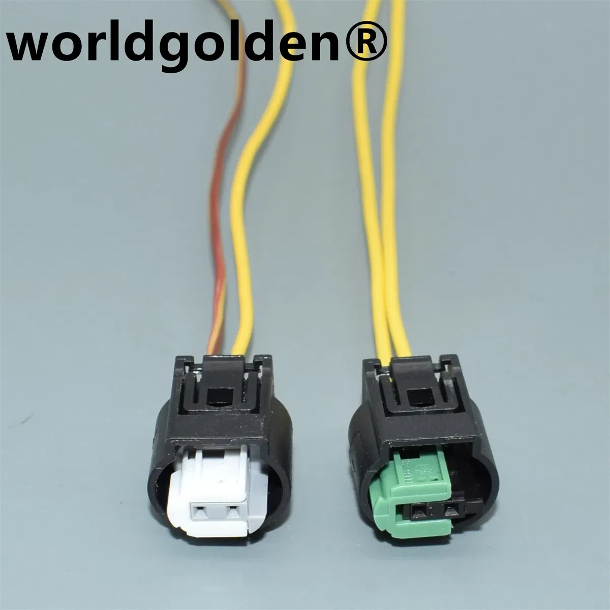 Color Name: black - worldgolden 2 Hole 1-968790-2 Auto Small Current Socket 1718555-1 Car Waterproof Connector Automobile Parts