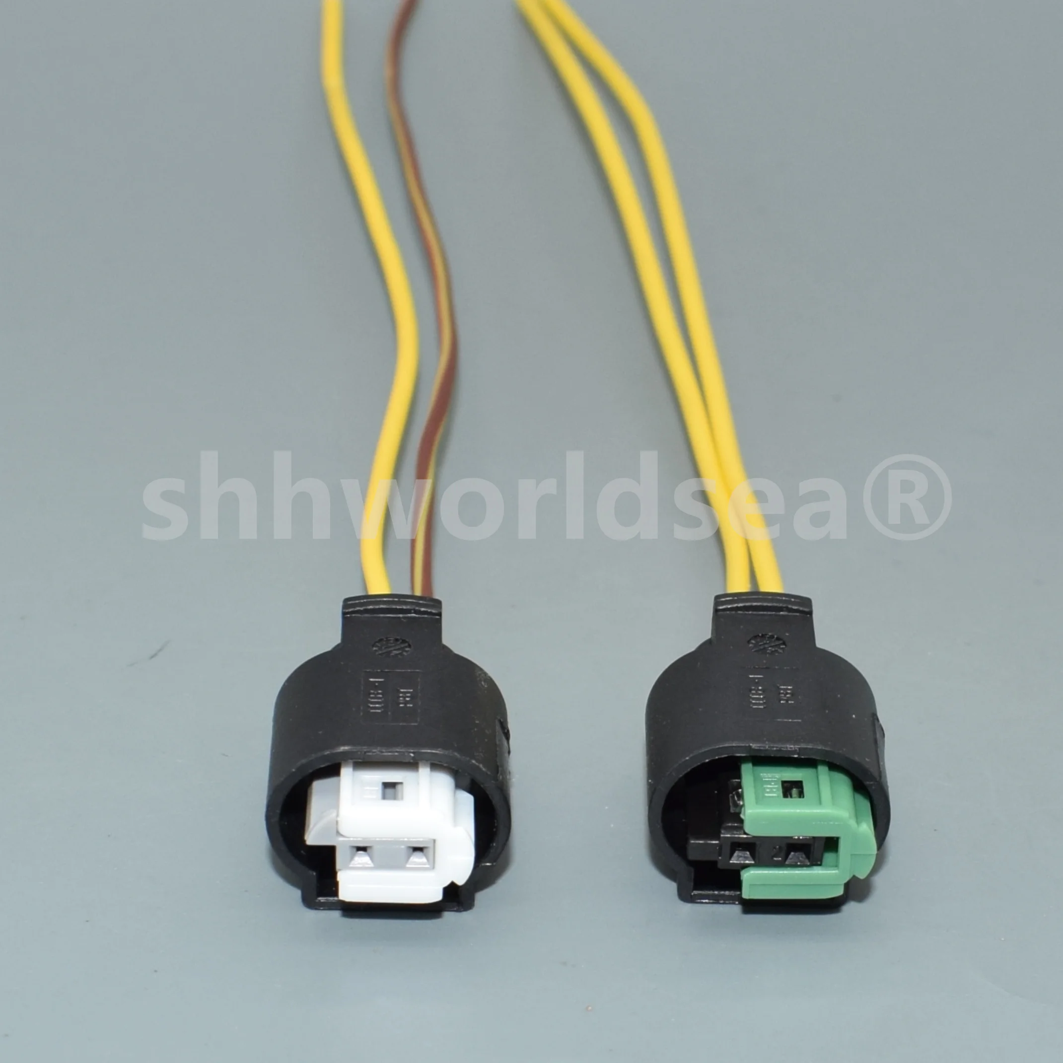 Color Name: black - worldgolden 2 Hole 1-968790-2 Auto Small Current Socket 1718555-1 Car Waterproof Connector Automobile Parts