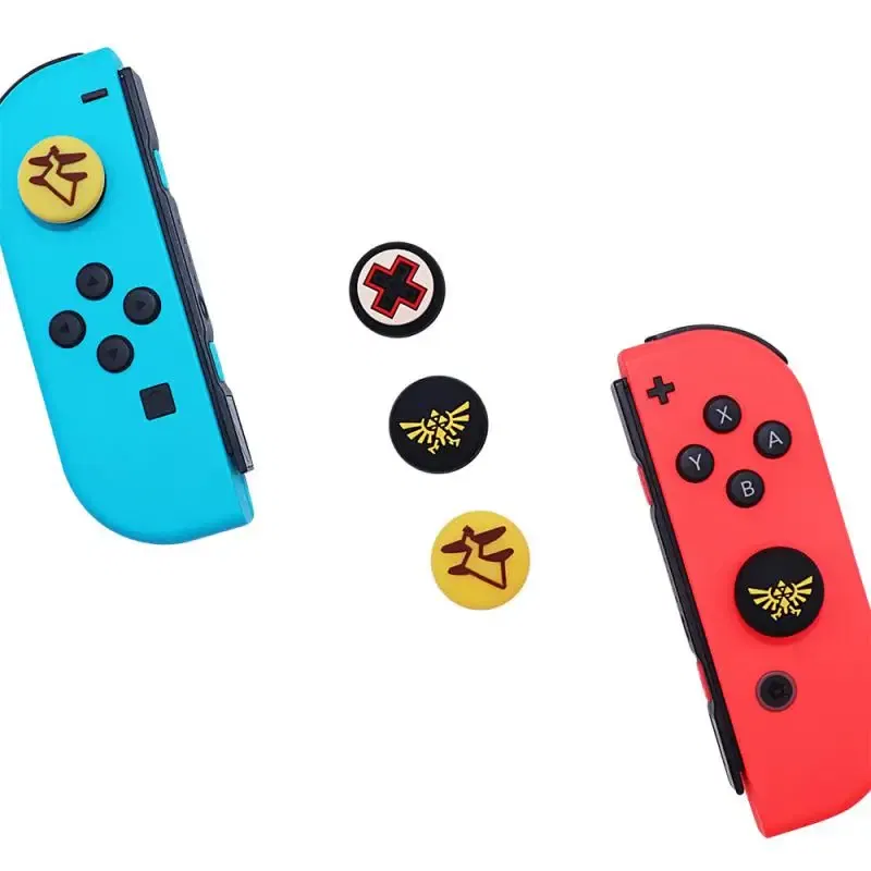 Color: Silver, Ships From: CHINA - for Nintendo Switch Joycon Thumbstick Caps Silicone Rocker Case Joystick Cover Protective Cover Joy Con Grip Cap for Switch OLED