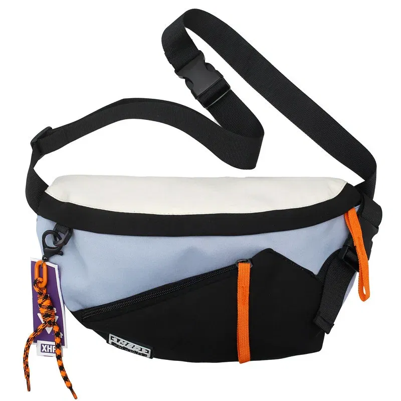 Color: black - Chest Rig Bag Women Fanny Pack Streetwear Chest Bags Multi-function Unisex Nylon Hip hop Waist Bag Phone pocket