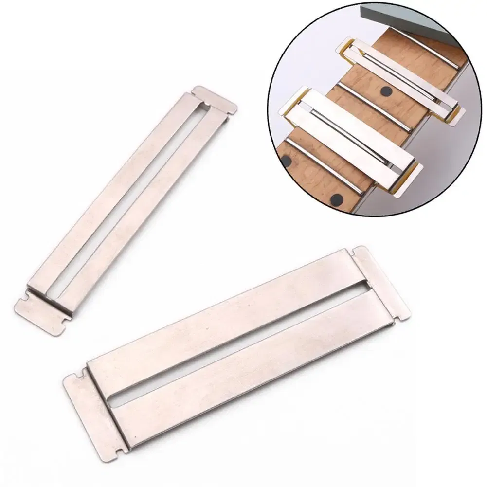 Color: WHITE - Guitar Fret Wire Sanding Stone Protector Kit Finger Plate Radian Polishing DIY Luthier Tool Dropship