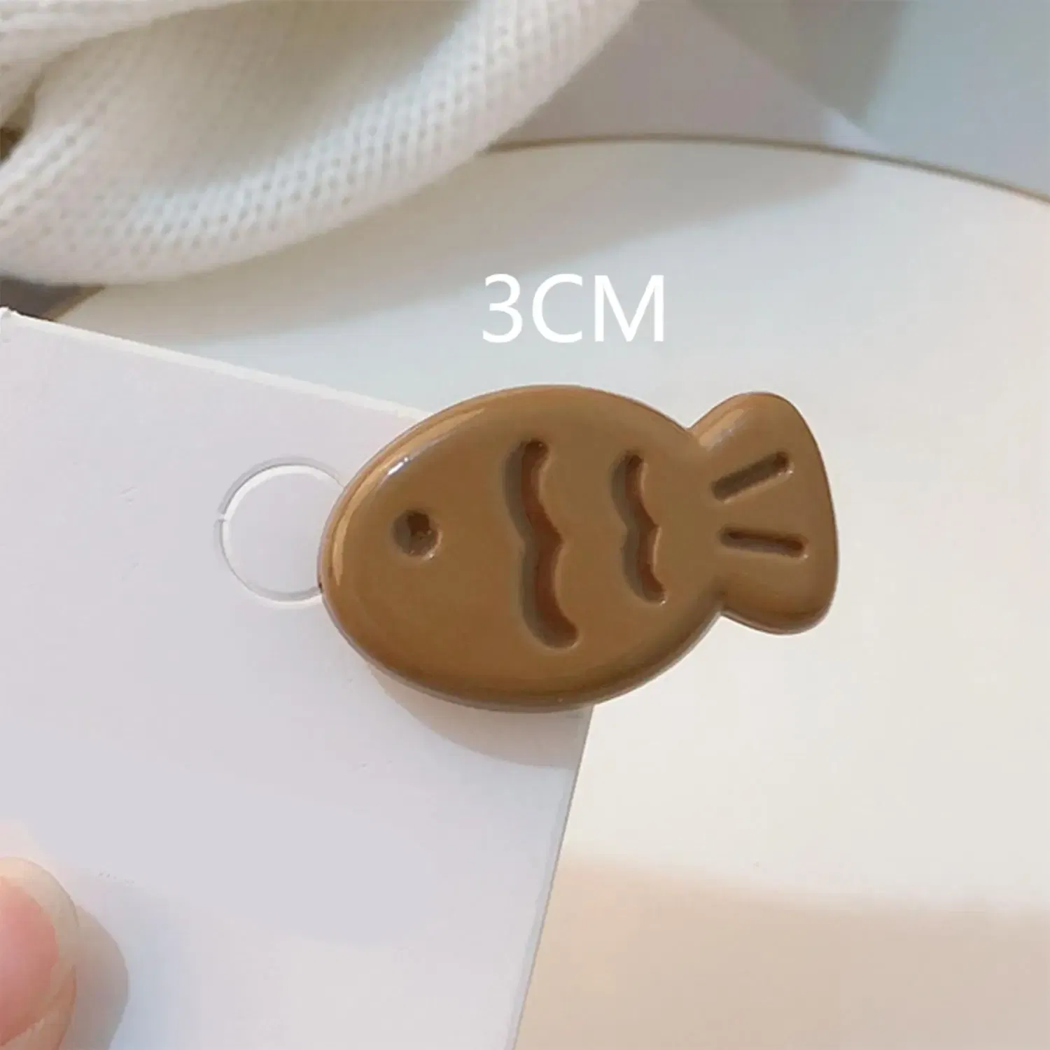 Color: khaki - Simple Milk Tea Color Fishbone Hairpin Girl Cute Bangs Barrettes Sweet Side Hairgrips Temperament Duckbill Clip Hair Accessories
