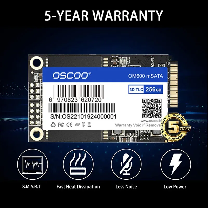 SSD Capacity: 512GB - mSATA SSD 128GB 256GB 512GB 1TB SATA Internal Solid State Hard Drive 6Gbps 3D NAND SSD For Desktop Laptop