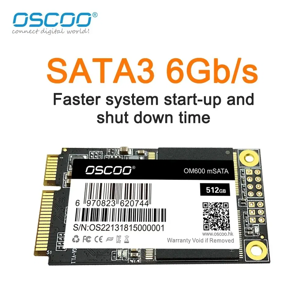 SSD Capacity: 512GB - mSATA SSD 128GB 256GB 512GB 1TB SATA Internal Solid State Hard Drive 6Gbps 3D NAND SSD For Desktop Laptop