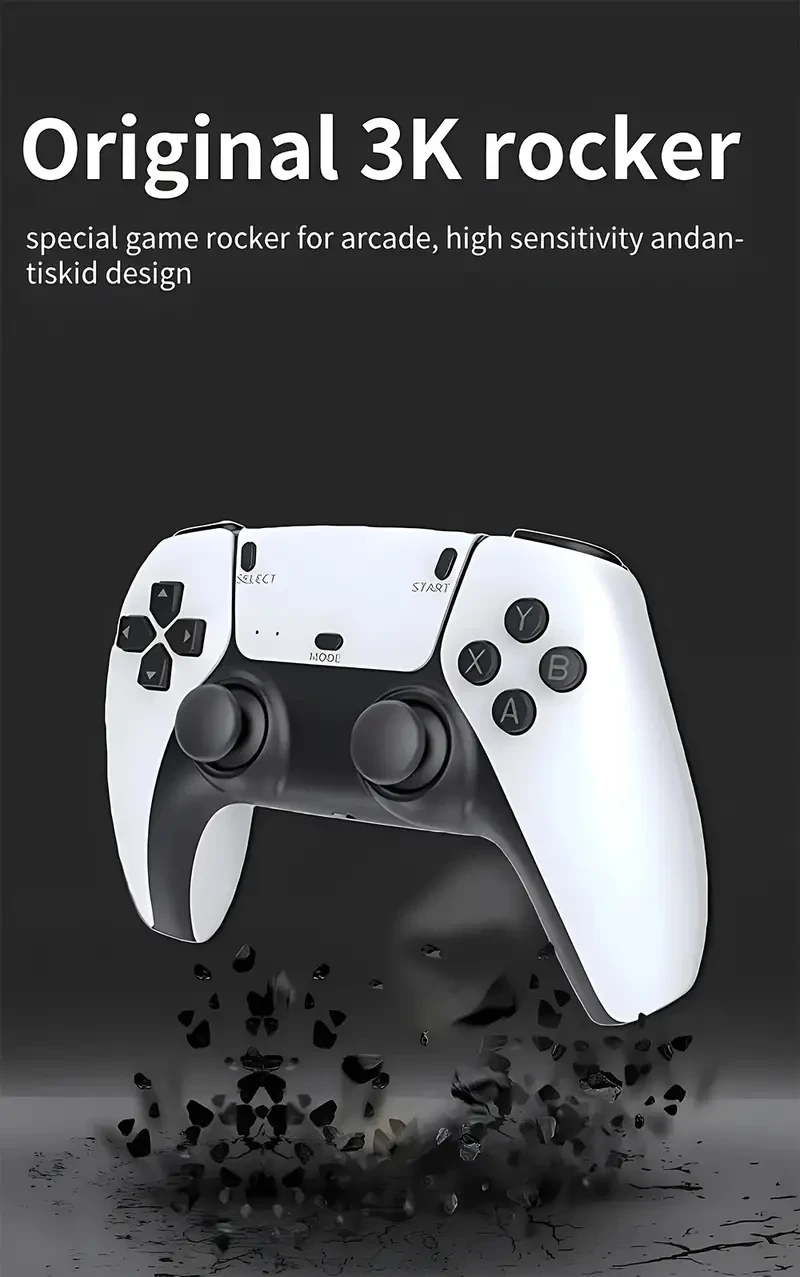 M15 Game Stick Mini TV Handheld Game Console with Wireless Gamepads