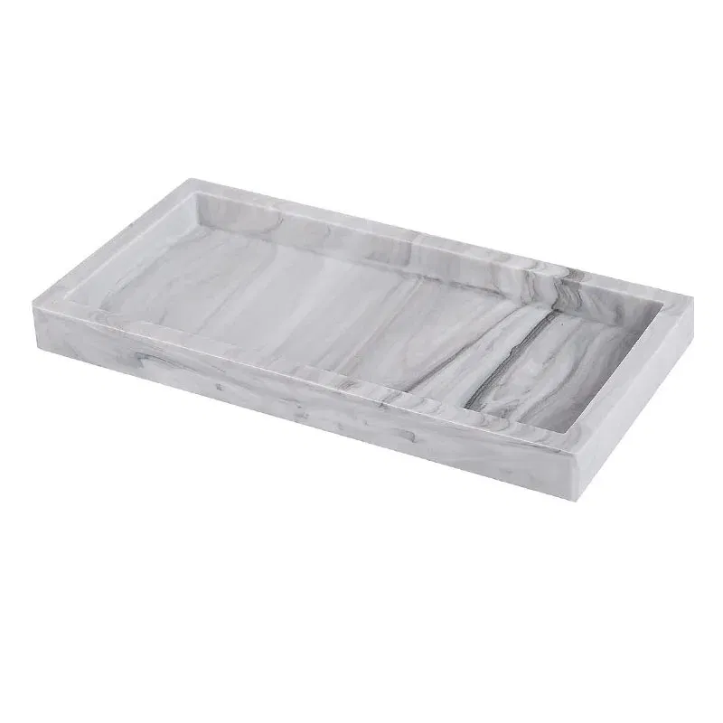 Color: light green, Size: XXL - Bathroom Counter Tray, Thickened Silicone Bathroom Vanity Tray, Shatterproof Durable Rectangle Bathroom Tray Soap Dispenser Tray