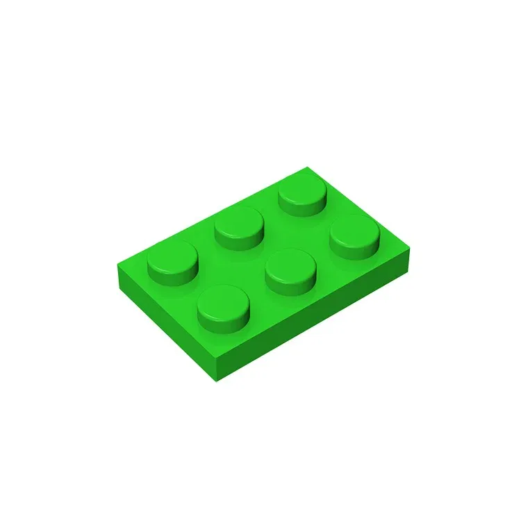 Color: Dark Bluish Gray - Gobricks GDS-510 Plate 2 x 3 compatible with lego 3021 pieces of children's toys building block Particles Plate DIY