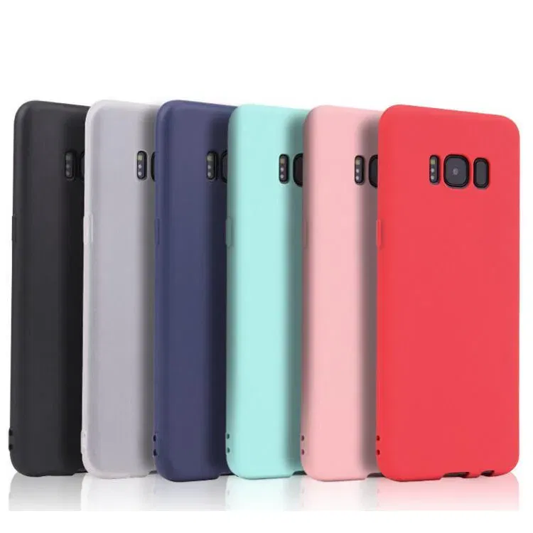 Color: Red, Material: Plastic - Case For Samsung Galaxy S8 S9 S10 S20 Ultra A6 A7 A8 A9 2018 S20 Plus A10 A20 A30 A50 A70 Matte Silicone Soft TPU Cover case