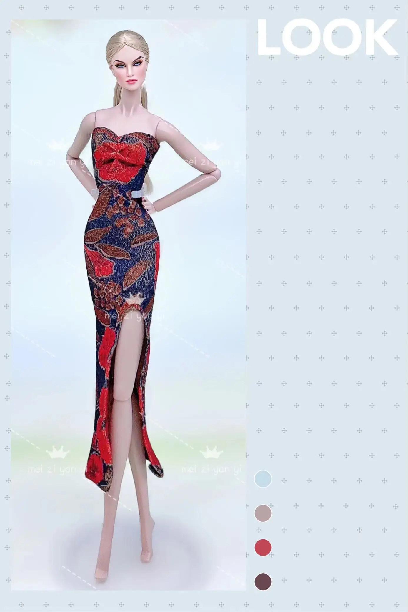 Color: ArmyGreen - Clothes for barbie doll accessories Dress