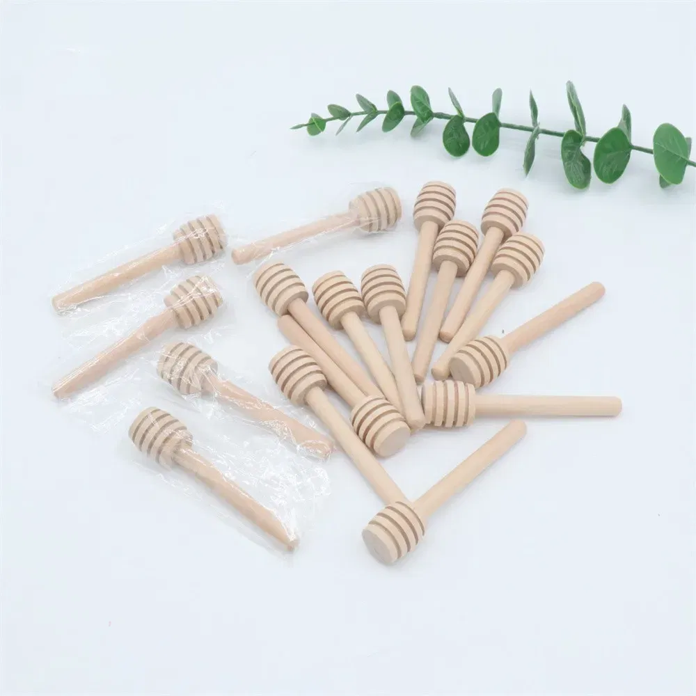 Color: Brown, Ships From: CHINA - 8/16CM Mini Wooden Honey Spoon Eco-Friendly Long Handle Mixing Stick Dessert Tool Wooden Stir Bar For Honey Jar Kitchen Supplies