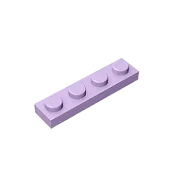 Color: Orange - Gobricks 10PCS MOC Bricks Parts Plate 3710 1x4 Compatible Assembles Particles For Building Blocks DIY Bricks Educational Toys