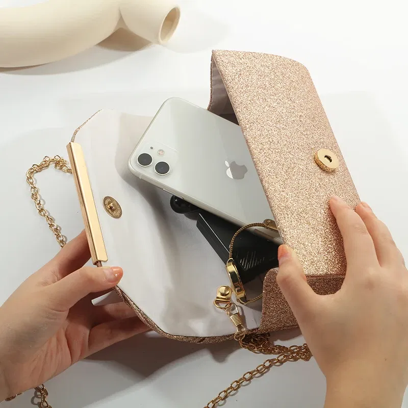 Color: black - Fashion Elegant Clutch Bag New 2023 Hot Selling Chain Dinner Bag Bride Bridesmaid Lady Handbag Factory Outlet
