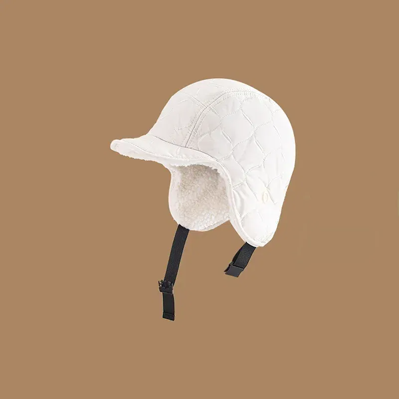 Color: Pink - Winter Men Women Trapper Aviator Trooper Earflap Warm Waterproof Ski Down Hat Bomber Cap Ear Protectors Hats Reversible Wearable
