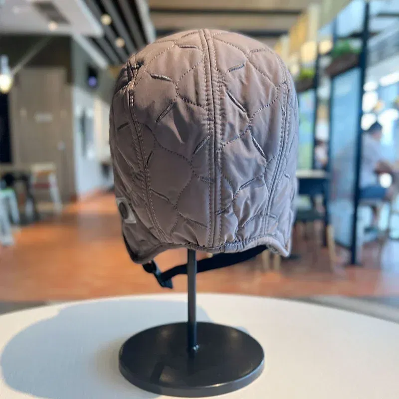 Color: Pink - Winter Men Women Trapper Aviator Trooper Earflap Warm Waterproof Ski Down Hat Bomber Cap Ear Protectors Hats Reversible Wearable
