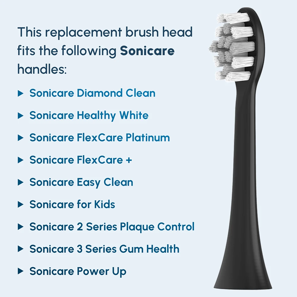 Color: Brown - Replacement Toothbrush Brush Heads Compatible with Philips Sonicare Professional Electric Toothbrush Pro1100 4100 6100 6500 7500