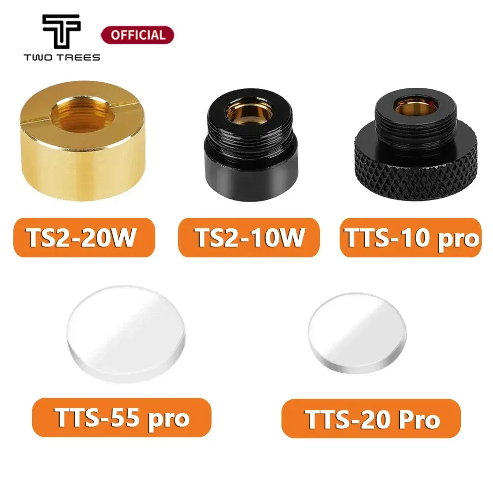 Color: Red - Twotrees 80w Laser Enagraver Lens Replacement Lens For TTS-55 PRO/TTS-10 PRO/TTS-20 PRO/TS2-10W/TS2-20W Laser Engraving Machine
