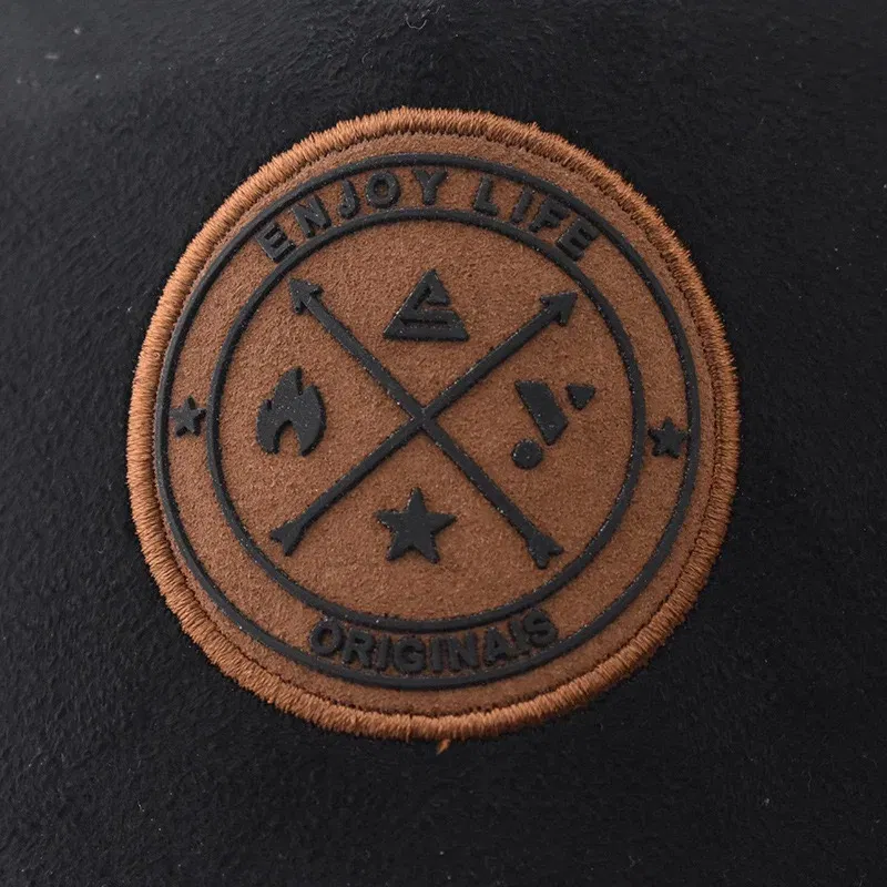 Color: black, Size: Adjustable - Hot Sale Unisex Cap ENJOY LIFE Letter Patch Baseball Caps Men Women Trucker Hat