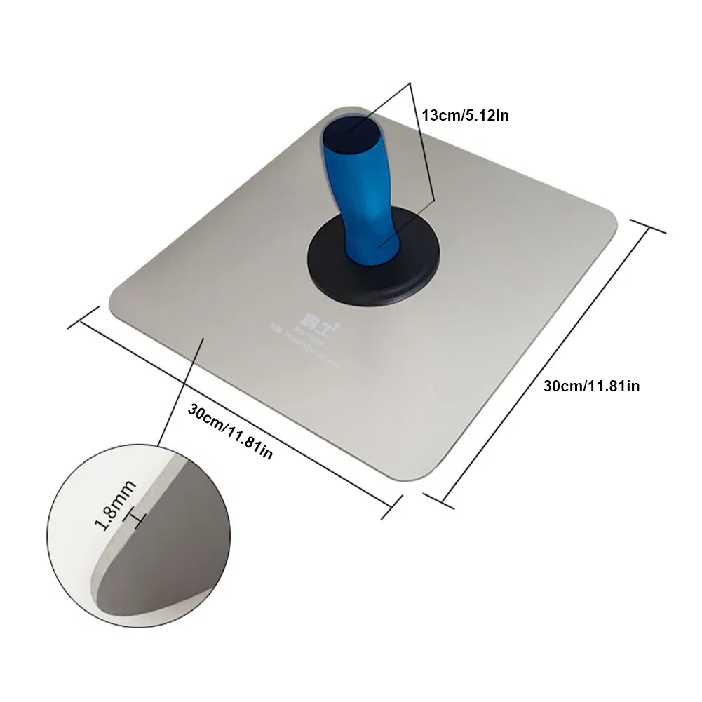Ships From: CHINA - Premium Quality Finishing Plastering Tool with Soft Grip Handle Lightweight Aluminium Plasterers Hawk Board for DIY Projects