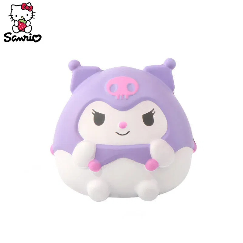 Color: Orange - Anime Cinnamoroll Kawaii Sanrio Kuromi Melody Decompression Stress Relief Squishy Hello Kitty Kid Hand Pinch Toy Healing Gift