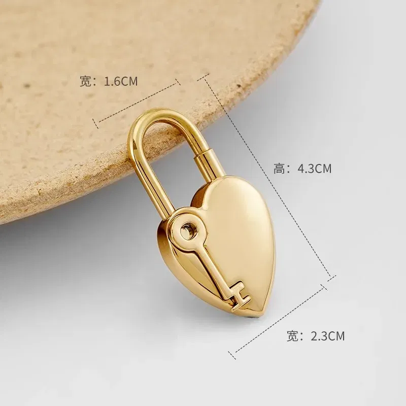 Color: MULTI - Bag Pendant For Birkin Kelly Bag Pegasus Lock Charm All-steel Animal Metal Lock Bag Pendant High-end Charm Necklace