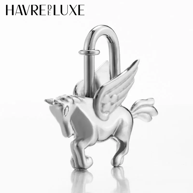 Color: MULTI - Bag Pendant For Birkin Kelly Bag Pegasus Lock Charm All-steel Animal Metal Lock Bag Pendant High-end Charm Necklace
