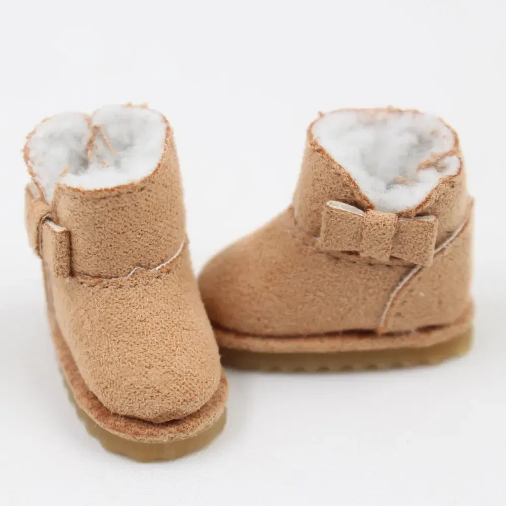 Color: GRAY - Blyth doll warm Snow Boot with 6 styles for chossing suitable for Rubber and Joint body