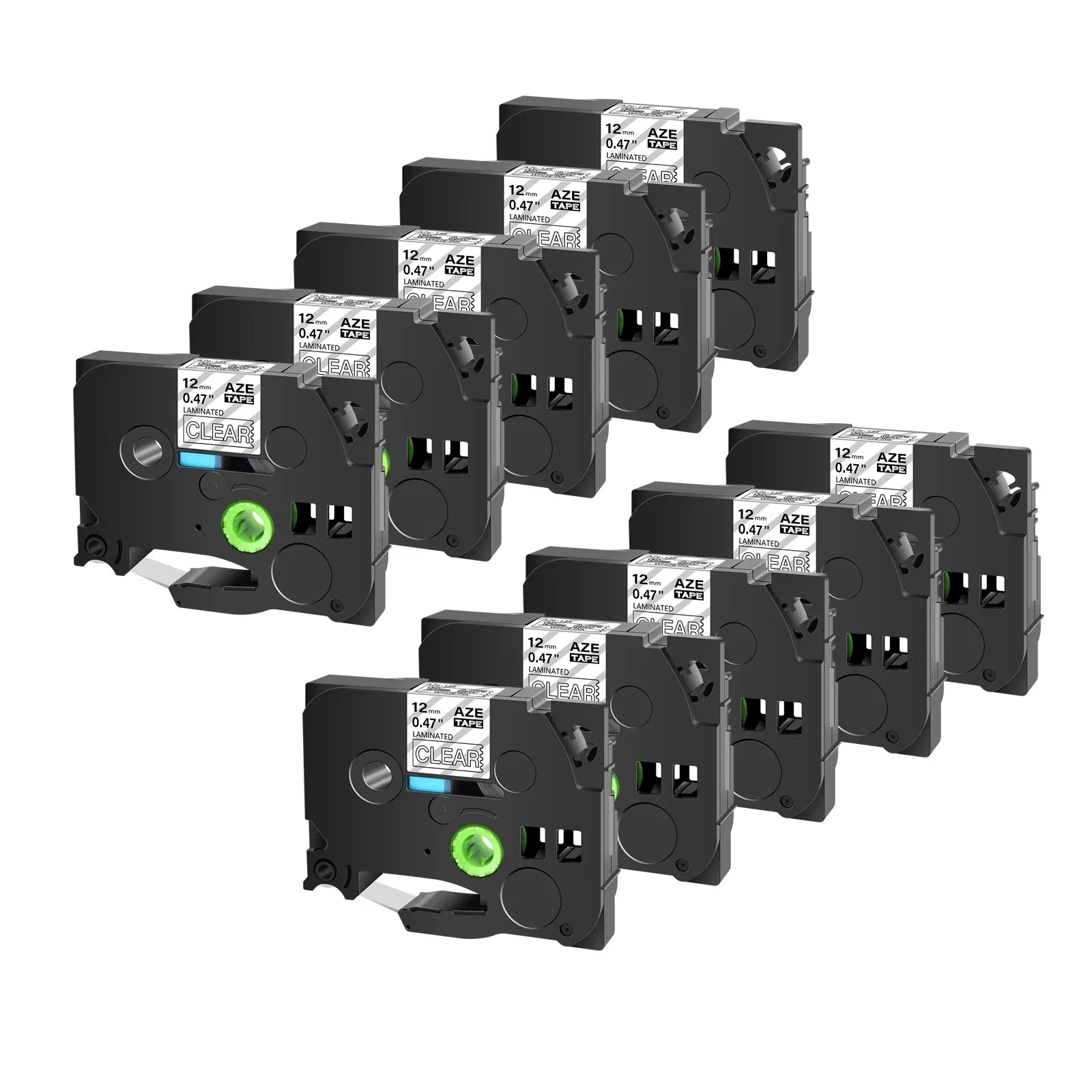 Color: Orange, Width: 18mm - Greencycle 10PK TZe 231 Label cassettes Compatible for Brother Ptouch Printer Black on white Label tape 6mm 9mm 12mm 18mm 24mm