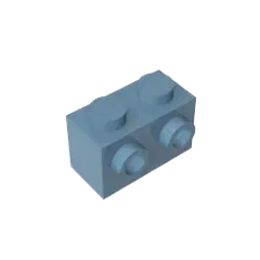 Color: RED - MOC PARTS DIY GDS-634 BRICK 1X2 W. 2 KNOBS compatible with lego 11211 children's toys Assembles Building Blocks Technical