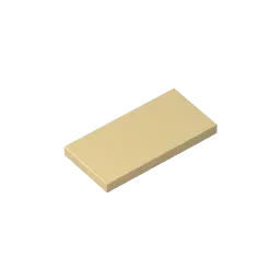 Color: Yellow - MOC PARTS SET Model GDS-614 Tile 2 x 4 compatible with lego 87079 pieces of children's toys Assembles Building Blocks Technical