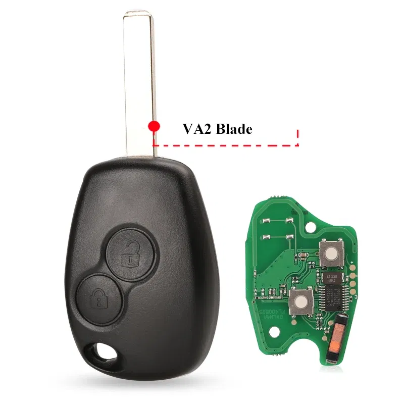 Color: GRAY, Number of Buttons: 3 Buttons - jingyuqin 2BTN Remote Key For Renault Duster Modus Clio 3 Twingo DACIA Logan Sandero Kangoo 433MHz PCF7946 PCF7947 pcf7952E Chip