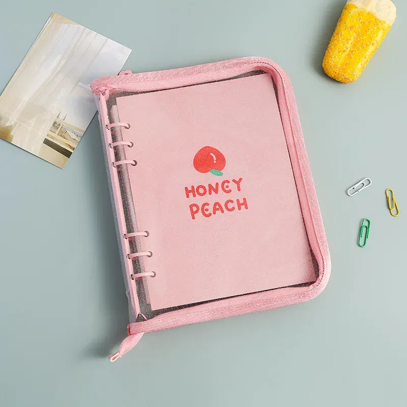 Color: Red, Size: A6 - New Arrival 2023 Cute A5/A6 My Journal Agenda Notebook & DIY Photocard Binder Organizer Gift Book School Stationery