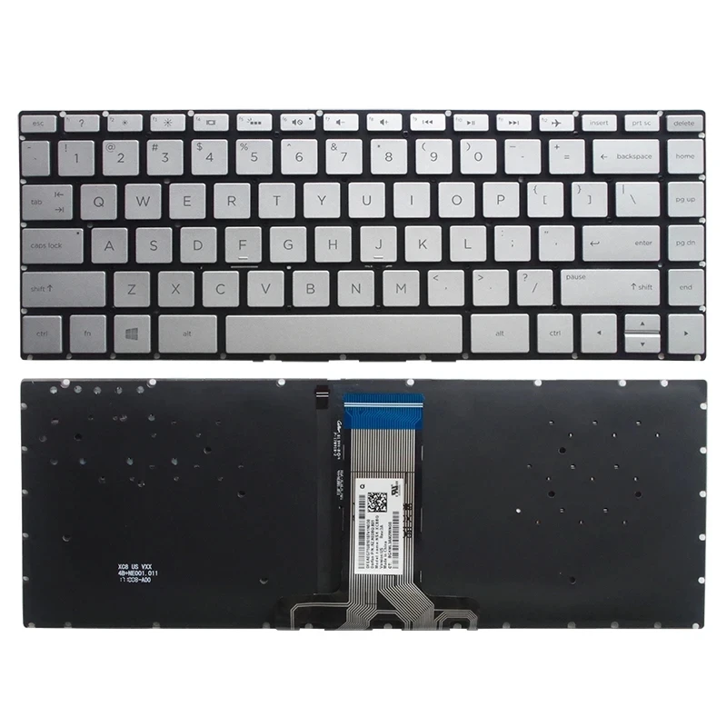 Color: Coffee - US/RU/SP Laptop Keyboard For HP 14-BA 14-BD 14-BF 14-BS 14-BP 14-BK 14-BW 14-CB 14-CF 14-DK 14-DP 14S-CR 14S-CF 14S-DP 14M-BA