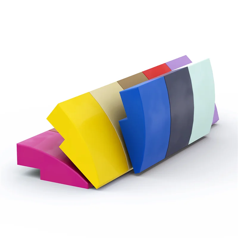Color: WHITE - 24309 Slope Curved 3 x 2 Bricks Collections Bulk Modular GBC Toys For Technical MOC DIY Gifts Sale Buildings Blocks