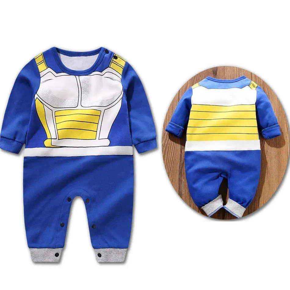 Color: SKY BLUE, Kid Size: 12M - Anime Clothes Baby? Vegeta? Rompers Newborn? Kuririn? Roshi Training Outfit Infant Kids Halloween Cartoon Cosplay Costume Jumpsuit