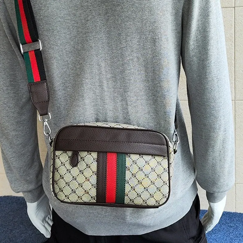 Color: Blue - 2024 Fashion Youth Shoulder Bag PU Leather Trendy Crossbody Bag Party Business Leisure Mobile Phone Bag Wholesale Dropshipping