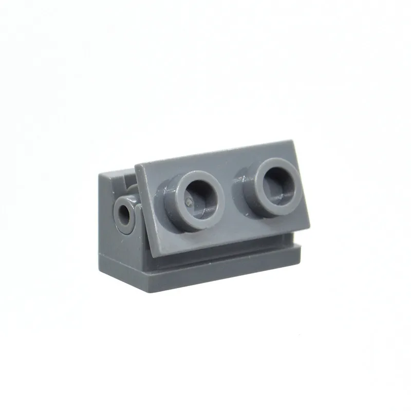 Color: black - 1 Pcs Buildings Blocks 3937 + 3938 Hinge Brick 1 x 2 Base and Top Plate Collections Bulk Modular GBC Toy For High-Tech MOC Set