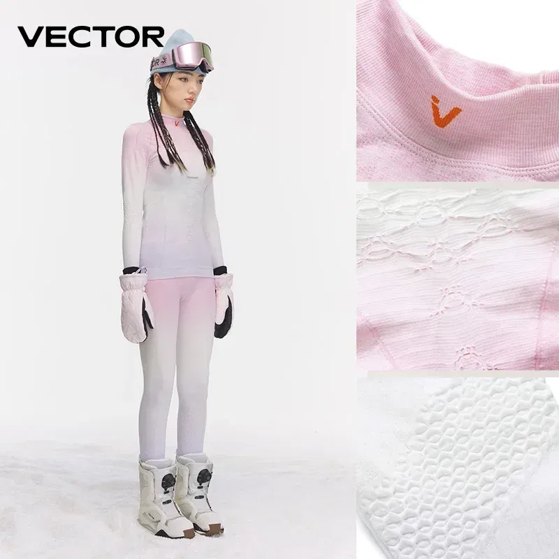 VECTOR Women Ultra Soft Winter Quick Dry Base Layering Set Microfiber Fleece Thermal Underwear Long Johns Set Clothes Pants
