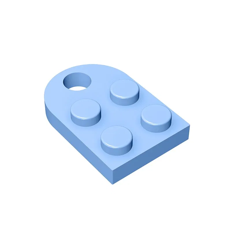 Color: light green - Gobricks 1pcs Moc Bricks Plate Special Parts 3x2 with Hole Compatible with 3176 Assemble Building Block Kids Toys DIY Gift Adult